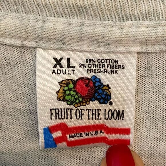 Fruit of the Loom Left Coast Single Stitch XL 1988 Gray Sailboat Cotton T-shirt - Picture 10 of 13